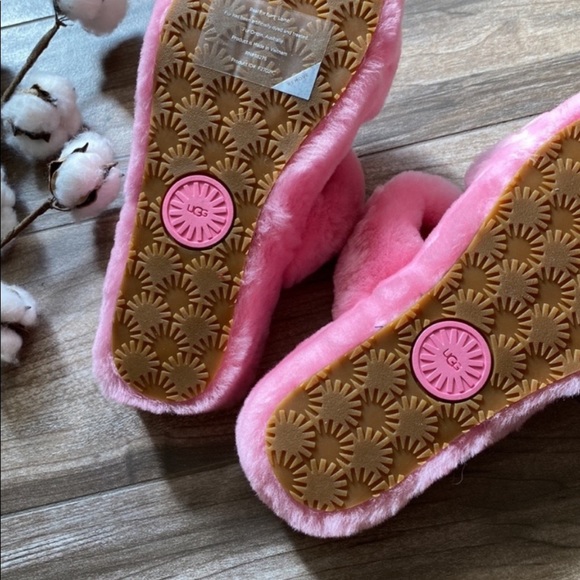 🍁 UGG 🍁 OH YEAH SANDALS SLIPPERS BERRY - Picture 9 of 14